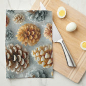 Winter Pinecones Harmony Theedoek (Quarter Fold)