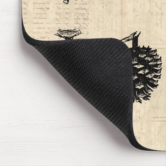 Winter Pinecones Mousepad Muismat (Hoek)