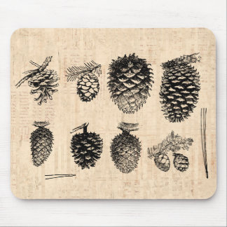 Winter Pinecones Mousepad Muismat