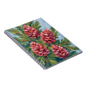 Winter Pinecones | Nature Watercolor Painting Notitieboek (Rechterzijde)