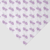 Winter Pinecones paars grijs papier (Detail)