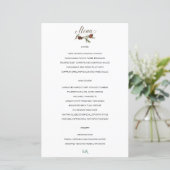 Winter Pinery Wedding Menu (Staand voorkant)