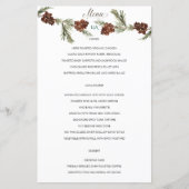 Winter Pinery Wedding Menu (Voorkant)
