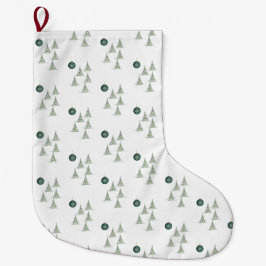 Winter Pines-cadeaupapier Grote Kerstsok