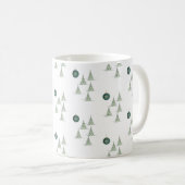 Winter Pines-cadeaupapier Koffiemok (Voorkant rechts)