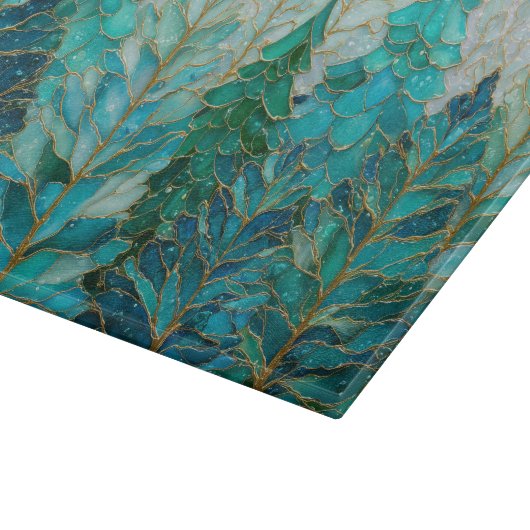 Winter Pines – Christmas Forest Snijplank (Hoek)