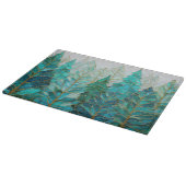 Winter Pines – Christmas Forest Snijplank (Hoek)