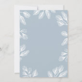 Winter Pines Editable Color Holiday Uitnodiging (Achterkant)