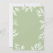 Winter Pines Editable Color Holiday Uitnodiging (Achterkant)