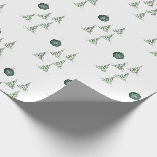 Winter Pines Gift Wrap Cadeaupapier (Hoek)