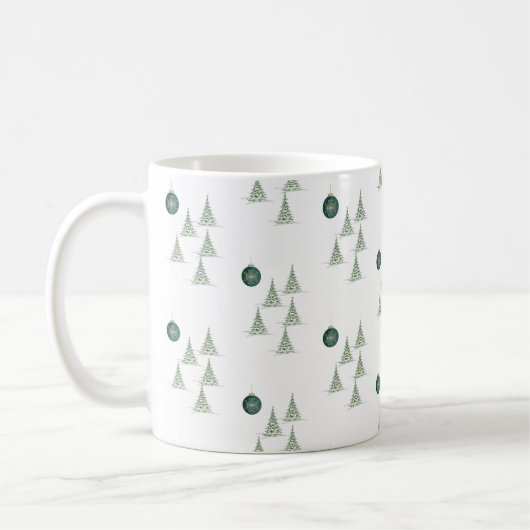Winter Pines Gift Wrap Koffiemok (Links)