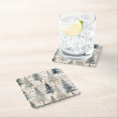 Winter Pines & Holiday Sentiments Kartonnen Onderzetters (Insitu)