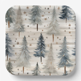 Winter Pines & Holiday Sentiments Papieren Bordje