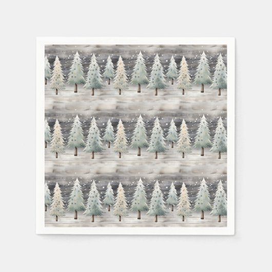 Winter Pines & Holiday Sentiments Servet (Voorkant)