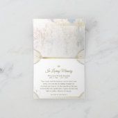 Winter Pines in Memory Sympathie Hartelijk dank 4 Kaart (Binnen)