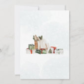 Winter Pines kerstfeest Kaart (Achterkant)