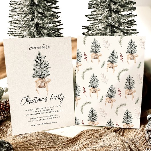 Winter Pines kerstfeest Kaart