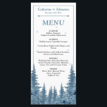 Winter Pines Kerstmis Bruiloft Menukaart<br><div class="desc">Breng de magie van het seizoen naar uw tafel met de Winter Pines Christmas Wedding Menu Kaart - een sereen en elegant ontwerp geïnspireerd op de rustige schoonheid van winterbossen. Delicate grenen illustraties in zacht, bevroren greens lijst het menu met een natuurlijke gratie, het oproepen van de stilte en verwondering...</div>