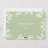 Winter Pines moderne vakantie fotokaart Feestdagenkaart (Achterkant)