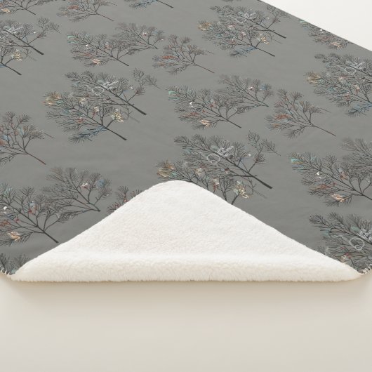 Winter Pines Sherpa Blanket – Cozy Up with Nature Sherpa Deken (3/4)