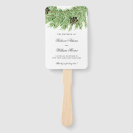 Winter Pines Wedding Programme Handwaaier