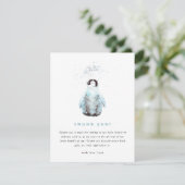 Winter Pinguïn Baby Shower Bedankkaart (Staand voorkant)