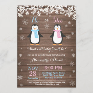 Winter Pinguin Beer Genderonderzoek Uitnodiging