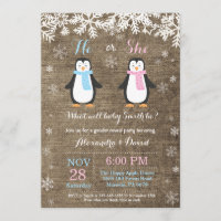 Winter Pinguin Beer Genderonderzoek Uitnodiging