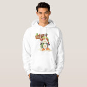 Winter Pinguïn & Bird Chillin Kerstvakantie Hoodie (Voorkant volledig)