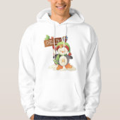 Winter Pinguïn & Bird Chillin Kerstvakantie Hoodie (Voorkant)