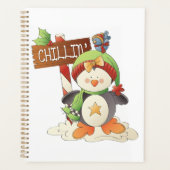 Winter Pinguïn & Bird Chillin Kerstvakantie Planner (Voorkant)