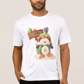 Winter Pinguïn & Bird Chillin Kerstvakantie T-shirt (Voorkant)