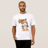 Winter Pinguïn & Bird Chillin Kerstvakantie T-shirt (Voorkant volledig)