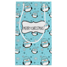 Winter Pinguïn Cadeautas (Klein)
