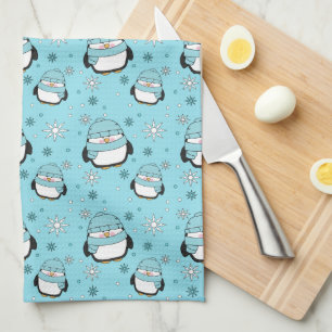 Winter Pinguïn Keukendoek Theedoek