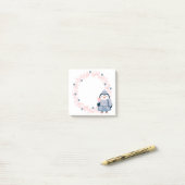 Winter Pinguïn Post-It Notities Post-it® Notes (Op bureau)