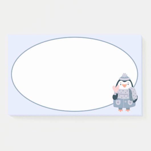 Winter Pinguïn Post-It Notities Post-it® Notes (Voorkant)