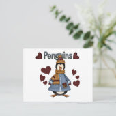 Winter Pinguïn Tshirts en geschenken Briefkaart (Staand voorkant)