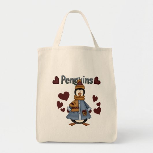 Winter Pinguïn Tshirts en geschenken Tote Bag (Voorkant)