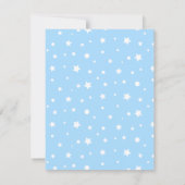 Winter Pinguïnfamilie Van Drie Baby Shower Kaart (Achterkant)