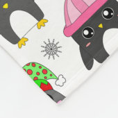 Winter Pinguïns Fleece Deken (Hoek)