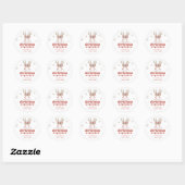 Winter Pink Plaid bow Holiday Baking Label (Vel)