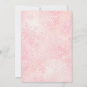 Winter Pink Snowflake Oh Wat leuk eerste verjaarda Kaart (Achterkant)