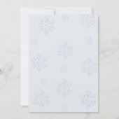 Winter Pink Snowflake Oh Wat leuk om de eerste ver Kaart (Achterkant)