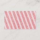 Winter Pink Snowflake Sleigh How Many Candies Informatiekaartje (Achterkant)