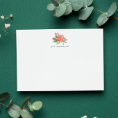 Winter Pioenroos Persoonlijke Briefkaart