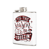 Winter Plaid Dit is het seizoen om Freezin Funny t Heupfles (Links)