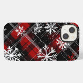 Winter Plaid iPhone Hoesje (Achterkant horizontaal)