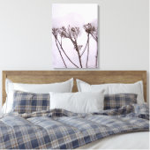 Winter, Planten in de sneeuw Single Canvas Afdruk (Insitu (Slaapkamer))