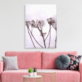 Winter, Planten in de sneeuw Single Canvas Afdruk (Insitu (Woonkamer))